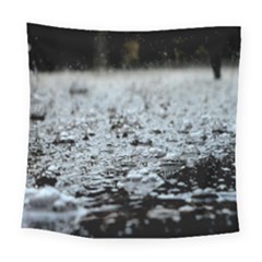  Rain Drops Water Liquid  Square Tapestry (large) by artworkshop