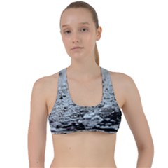  Rain Drops Water Liquid  Criss Cross Racerback Sports Bra by artworkshop