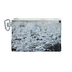  Rain Drops Water Liquid  Canvas Cosmetic Bag (medium)