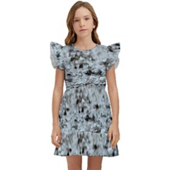  Rain Drops Water Liquid  Kids  Winged Sleeve Dress by artworkshop