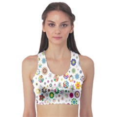  Background Chromatic Colorful Sports Bra by artworkshop