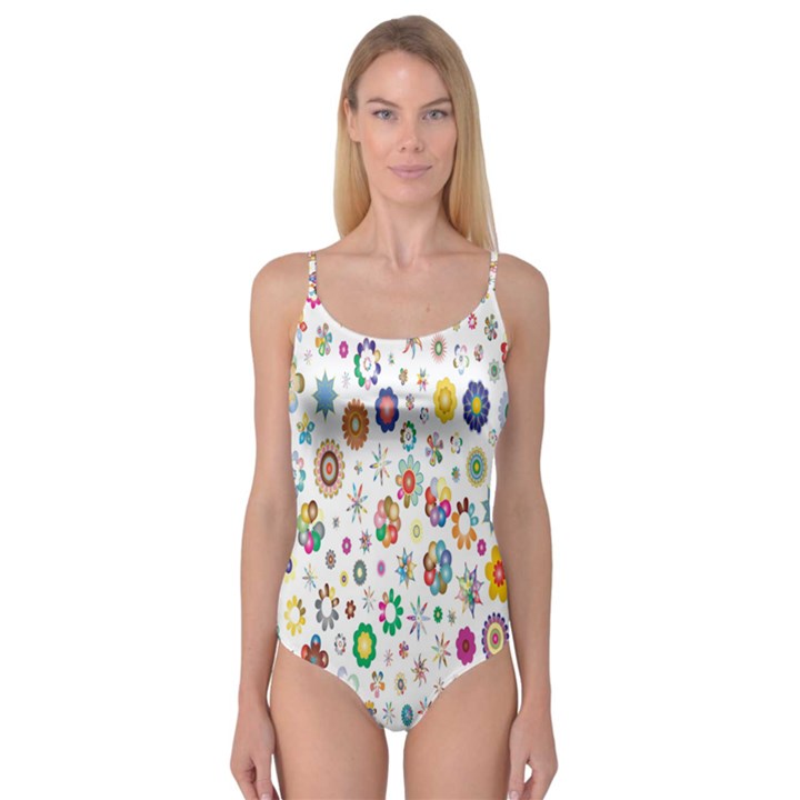  Background Chromatic Colorful Camisole Leotard 