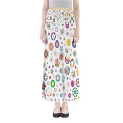  Background Chromatic Colorful Full Length Maxi Skirt by artworkshop