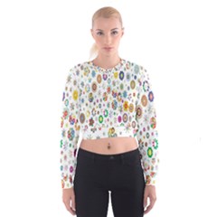  Background Chromatic Colorful Cropped Sweatshirt by artworkshop