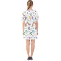  Background Chromatic Colorful Sixties Short Sleeve Mini Dress View2