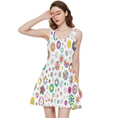  Background Chromatic Colorful Inside Out Racerback Dress by artworkshop