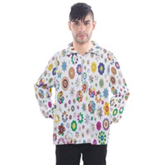  Background Chromatic Colorful Men s Half Zip Pullover by artworkshop