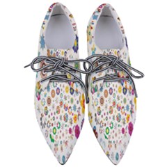  Background Chromatic Colorful Pointed Oxford Shoes by artworkshop