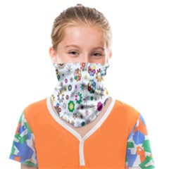  Background Chromatic Colorful Face Covering Bandana (kids)