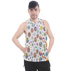  Background Chromatic Colorful Men s Sleeveless Hoodie