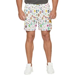  Background Chromatic Colorful Men s Runner Shorts