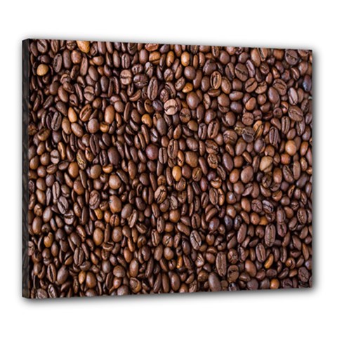 Coffee Beans Food Texture Canvas 24  X 20  (stretched) by artworkshop