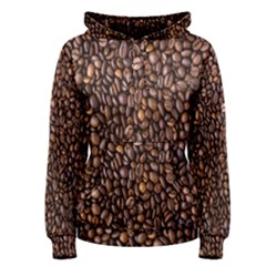 Coffee Beans Food Texture Women s Pullover Hoodie by artworkshop