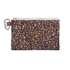 Coffee Beans Food Texture Canvas Cosmetic Bag (medium) by artworkshop