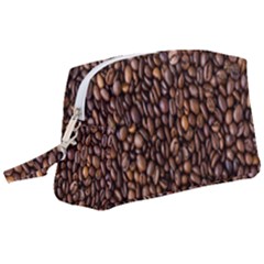 Coffee Beans Food Texture Wristlet Pouch Bag (large) by artworkshop