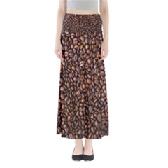 Coffee Beans Food Texture Full Length Maxi Skirt by artworkshop