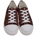 Coffee Beans Food Texture Women s Low Top Canvas Sneakers View1