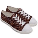 Coffee Beans Food Texture Women s Low Top Canvas Sneakers View3