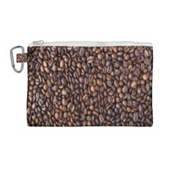 Coffee Beans Food Texture Canvas Cosmetic Bag (large) by artworkshop