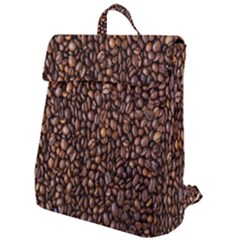 Coffee Beans Food Texture Flap Top Backpack by artworkshop