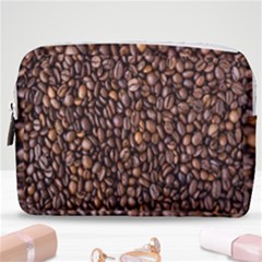 Coffee Beans Food Texture Make Up Pouch (medium) by artworkshop