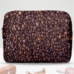 Coffee Beans Food Texture Make Up Pouch (large) by artworkshop