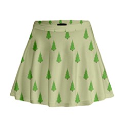 Christmas Wrapping Paper  Mini Flare Skirt by artworkshop