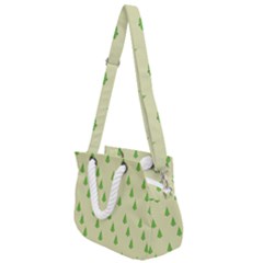 Christmas Wrapping Paper  Rope Handles Shoulder Strap Bag by artworkshop