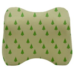 Christmas Wrapping Paper  Velour Head Support Cushion by artworkshop