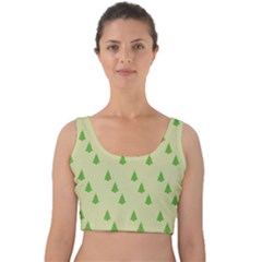 Christmas Wrapping Paper  Velvet Crop Top by artworkshop