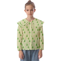 Christmas Wrapping Paper  Kids  Peter Pan Collar Blouse