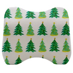 Christmas Trees Watercolor Decoration Velour Head Support Cushion by artworkshop