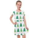 Christmas Trees Watercolor Decoration Kids  Cross Web Dress View1