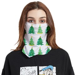 Christmas Trees Watercolor Decoration Face Covering Bandana (two Sides) by artworkshop