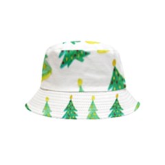 Christmas Trees Watercolor Decoration Bucket Hat (kids) by artworkshop