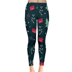 Christmas Pattern Design Leggings  by artworkshop