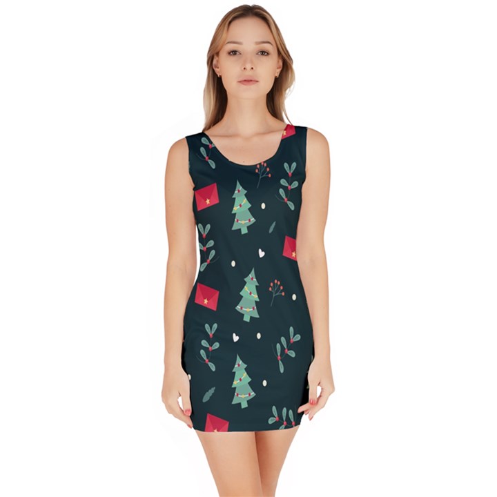 Christmas Pattern Design Bodycon Dress