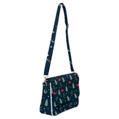 Christmas Pattern Design Shoulder Bag With Back Zipper by artworkshop