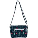 Christmas Pattern Design Shoulder Bag with Back Zipper View3