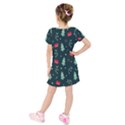 Christmas Pattern Design Kids  Short Sleeve Velvet Dress View2