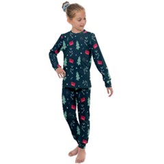 Christmas Pattern Design Kids  Long Sleeve Set  by artworkshop