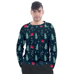 Christmas Pattern Design Men s Long Sleeve Raglan Tee