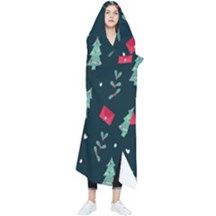 Christmas Pattern Design Wearable Blanket by artworkshop