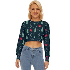 Christmas Pattern Design Lightweight Long Sleeve Sweatshirt by artworkshop