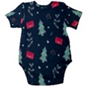 Christmas Pattern Design Baby Short Sleeve Onesie Bodysuit View2