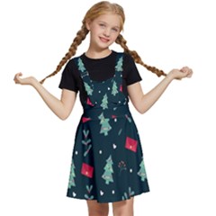 Christmas Pattern Design Kids  Apron Dress by artworkshop