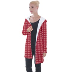 Christmas Paper Wrapping  Longline Hooded Cardigan by artworkshop