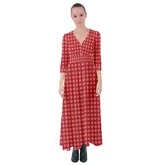 Christmas Paper Wrapping  Button Up Maxi Dress by artworkshop