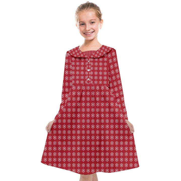 Christmas Paper Wrapping  Kids  Midi Sailor Dress