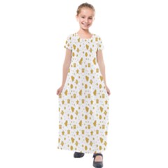 Christmas Ornaments Kids  Short Sleeve Maxi Dress by artworkshop